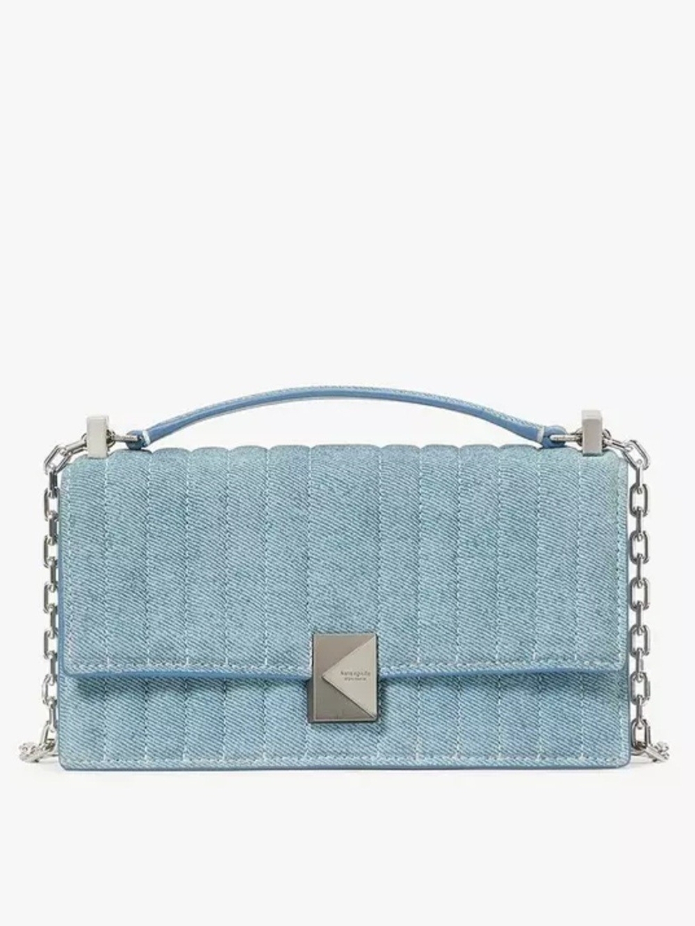 kate spade new yorkDeco Denim Print Leather Mini Crossbody $298